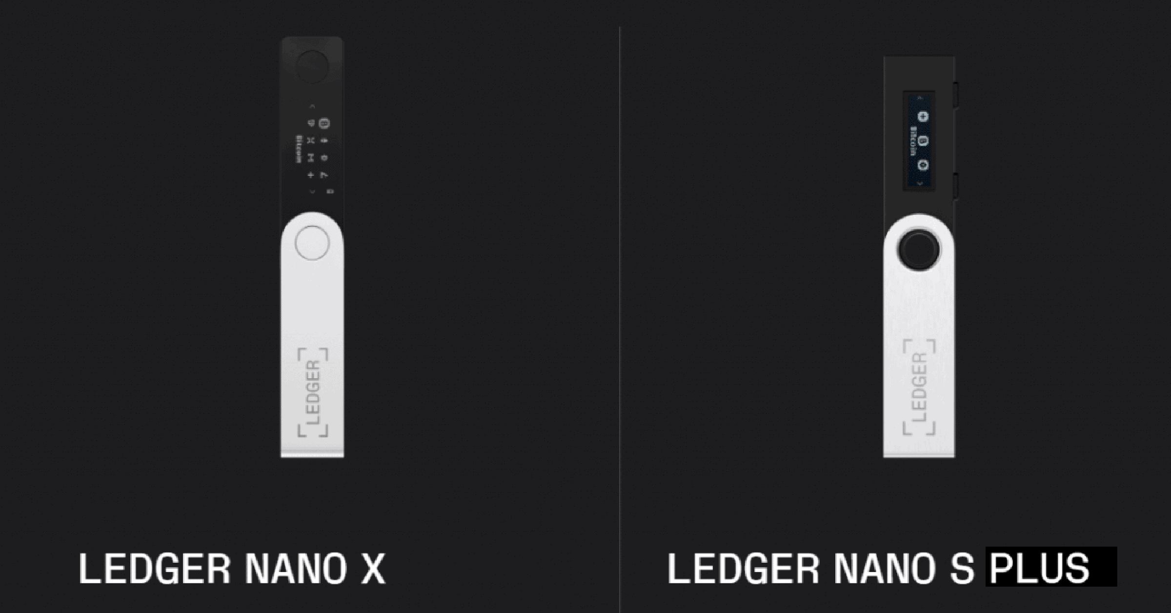 Ledger Nano S Plus cryptocurrency wallet features a bigger screen