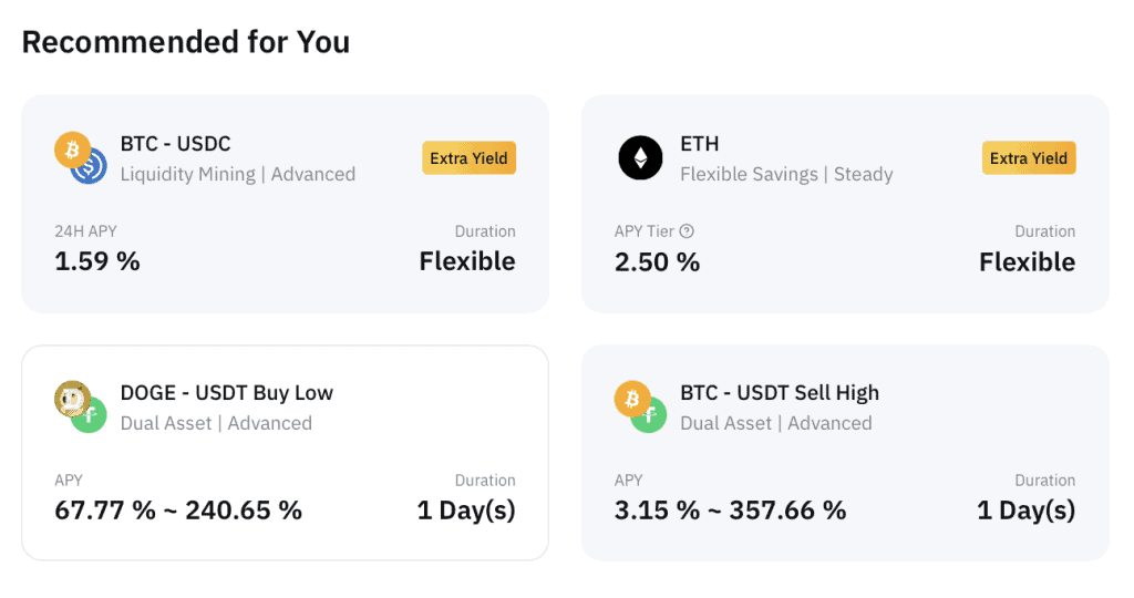 Bybit's financial products. 