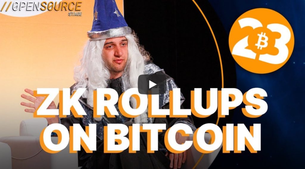 zk rollups on bitcoin: talk between Eric Wall and Preston Evans